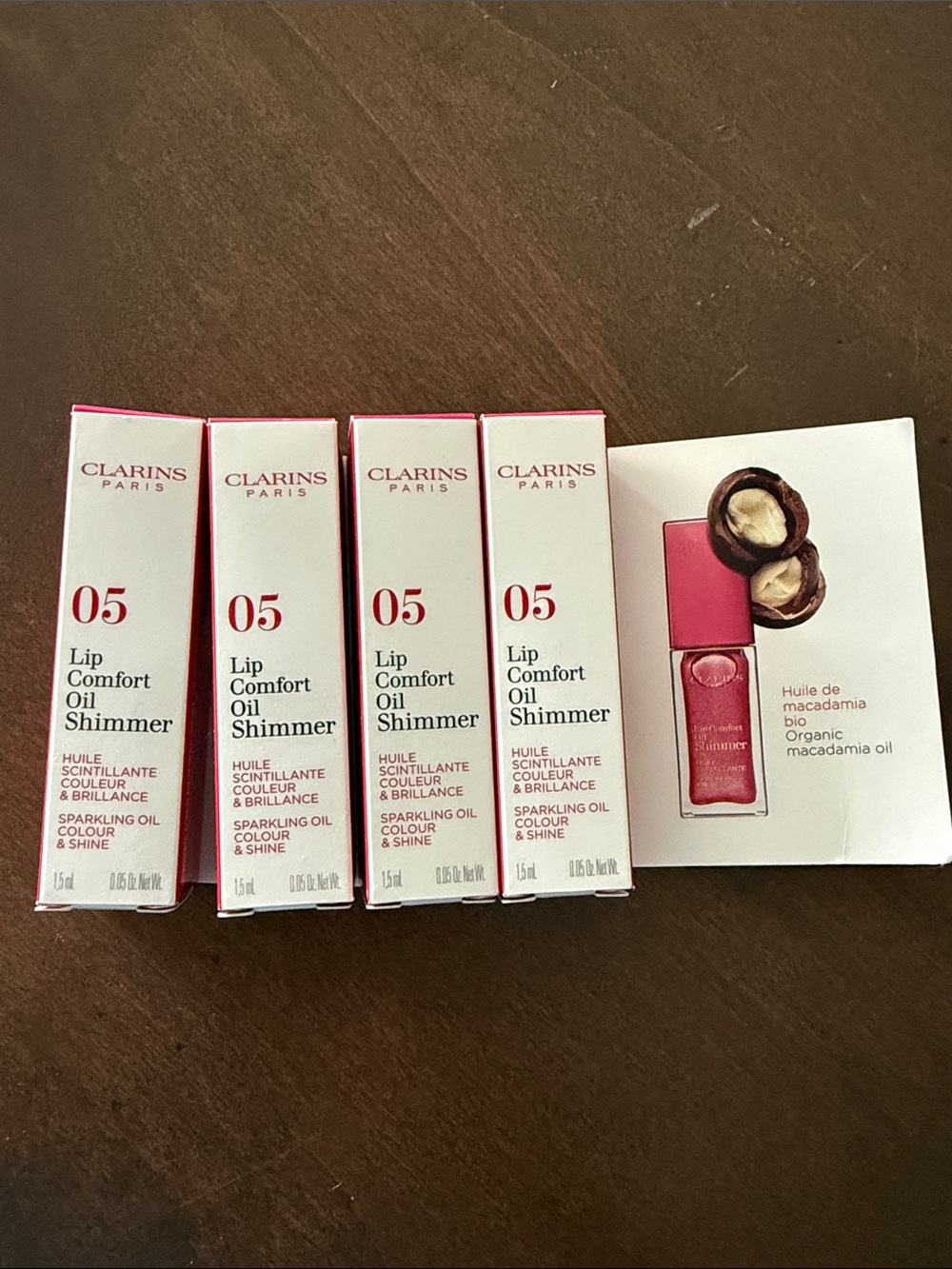 Clarins Lip Comfort Oil Shimmer 05- Pretty in Pink